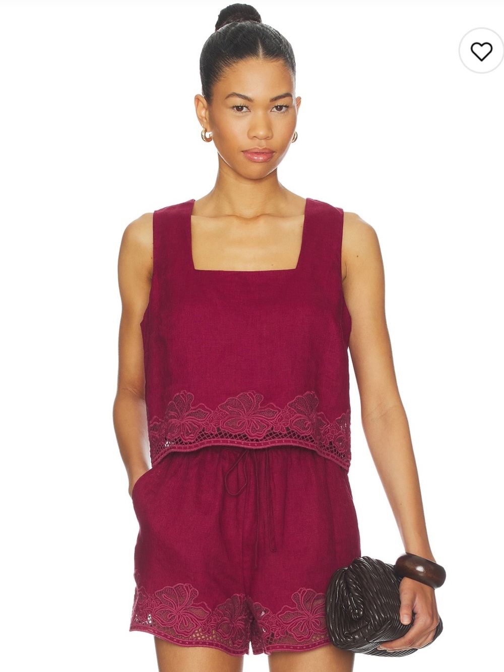 Rails Alira Embroidered SET in Berry Hibiscus